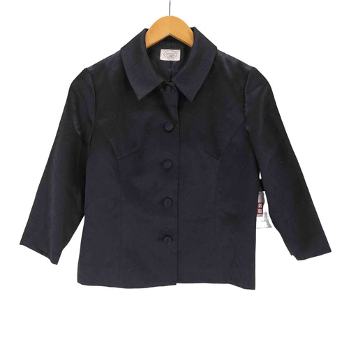 アリスバーリー Aylesbury フラワーデザイン サテンシャツジャケット レディース JPN:9号